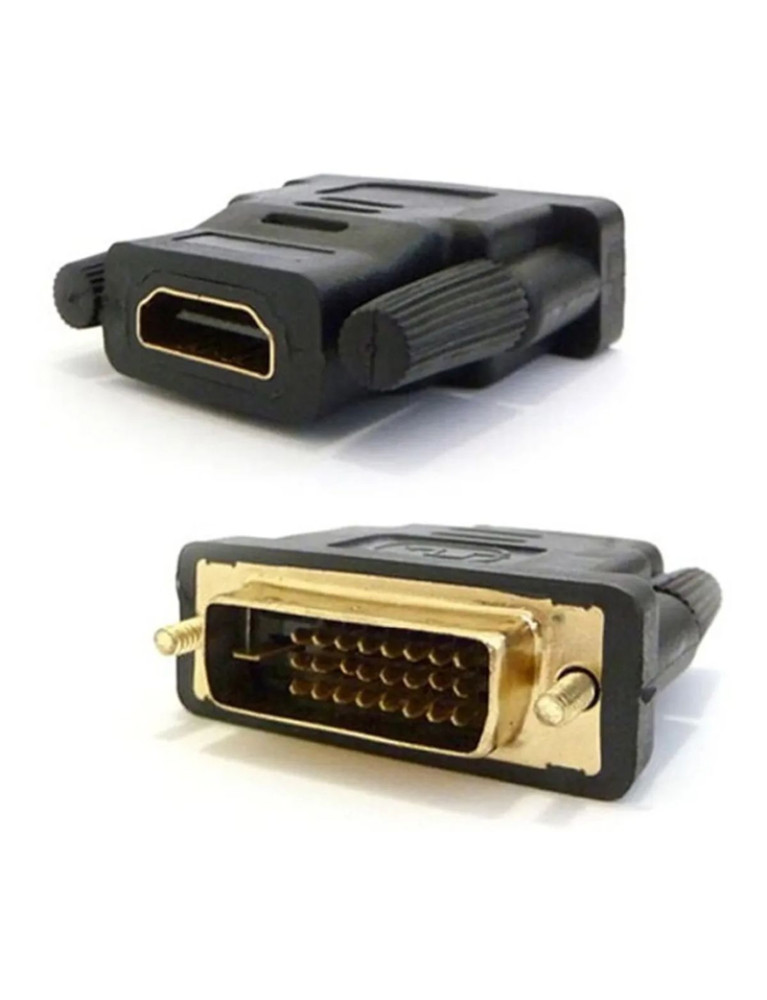 Adaptador DVI-D 24+1 macho - HDMI hembra Negro