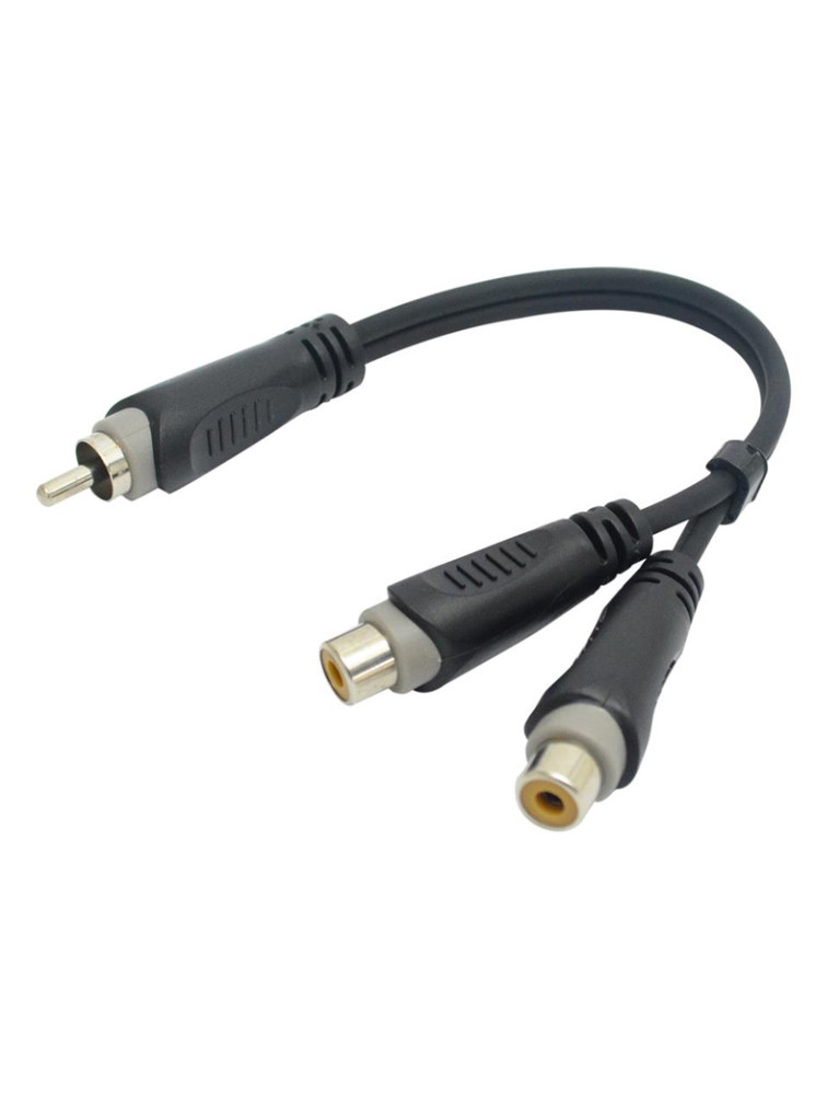 Cable Adaptador en Y (2 Jack RCA a 1 Plug RCA)