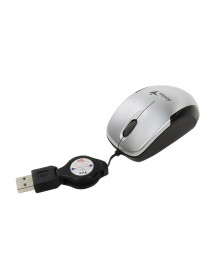 Mouse Retractil Micro Traveler Gris Genius