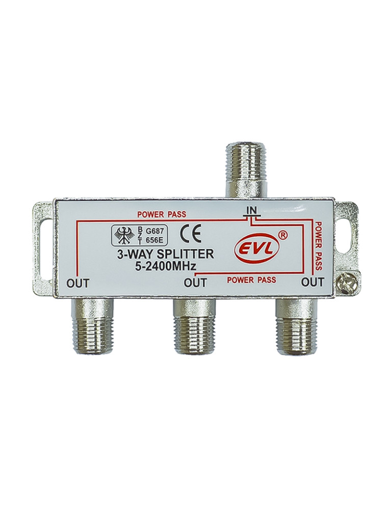 Splitter 1 a 3 vias EVL