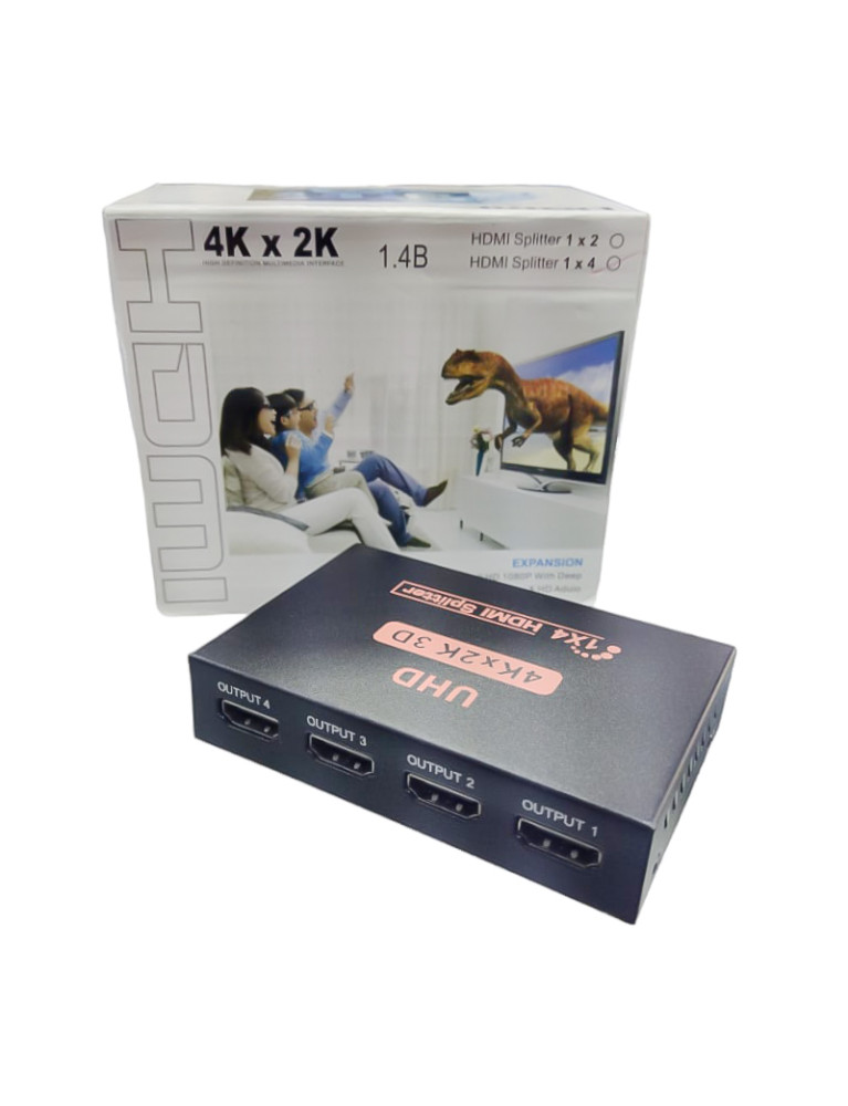 Splitter HDMI de 4 Vias 4K