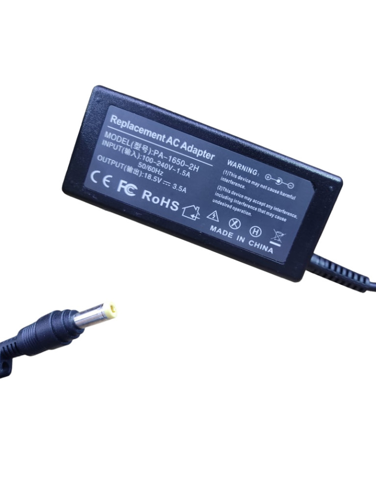 Cargador para laptop HP 18.5V 3.5A