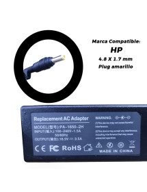 Cargador para laptop HP 18.5V 3.5A