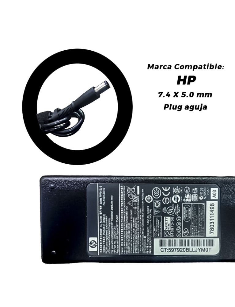 Caricabatterie Per Laptop HP 19 V 4,74 A 90 W - Foto 7