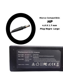 Cargador para laptop HP 19.5V 3.33A Plug Negro Largo