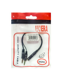 Adaptador de Jack 3.5mm a 2 Plug 3.5MM Audio y Microfono