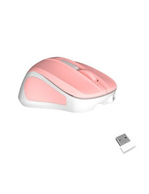 Mouse Inalambrico MiniGo Meetion Rosado