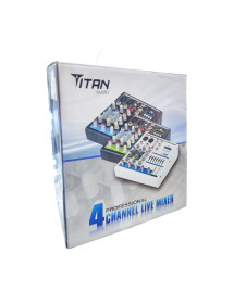 Consola Mezcladora de audio 4 canales Titan