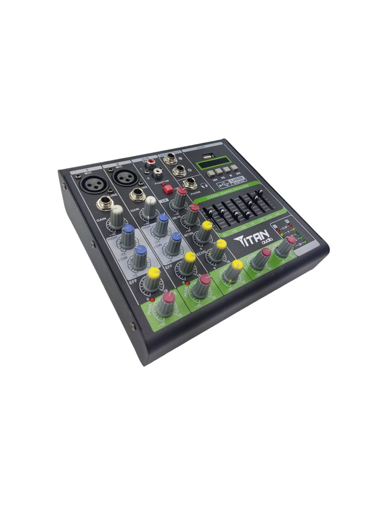 Consola Mezcladora de audio 4 canales Titan