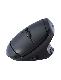 Mouse Ergonómico Inalámbrico y Bluetooth Meetion BTM008 Negro