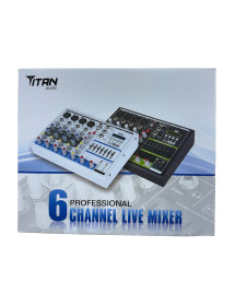 Consola De Audio De 6 Canales TITAN 1507091