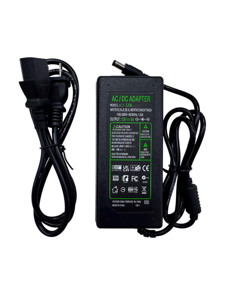 Adaptador Fijo 12V 6A