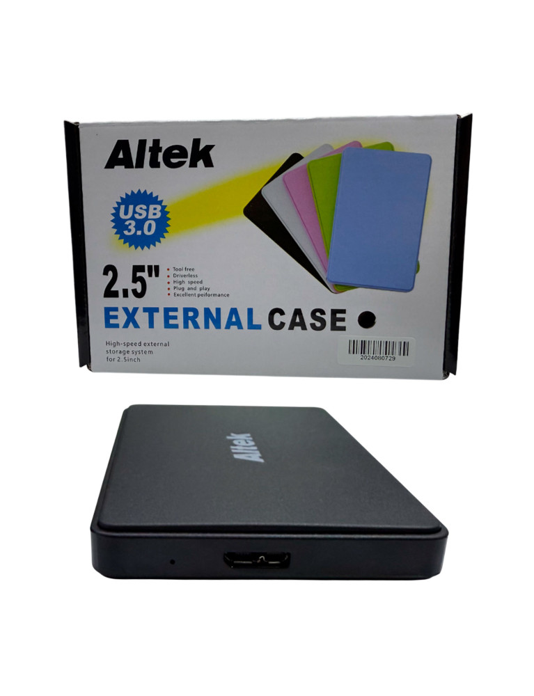 Enclosure Altek 2.5 HDD y SSD 3.0