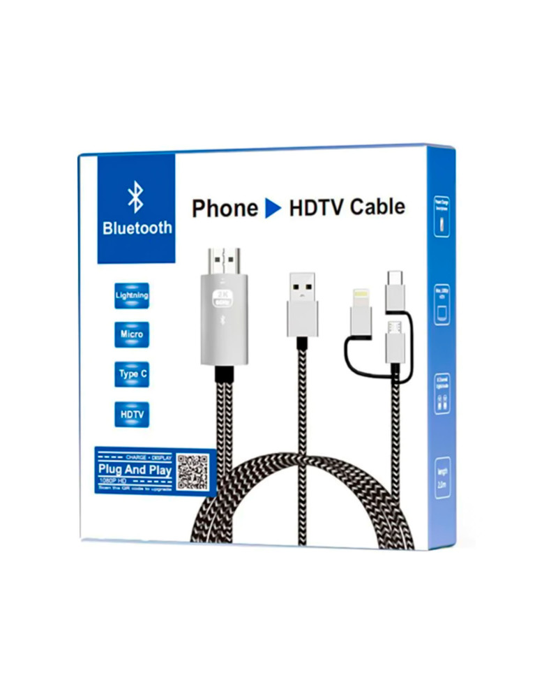 Adaptador cable HDMI 3 en 1 - MHL a HDMI