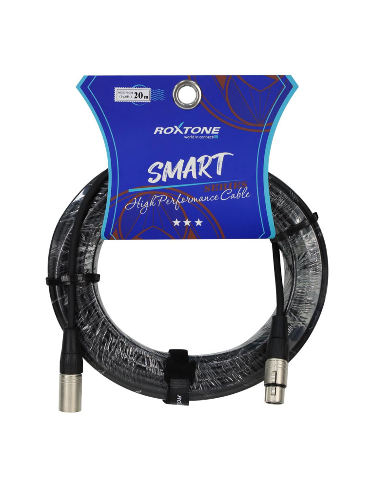 Cable Para Micrófono Canon Macho Y Canon Hembra 20MT Roxtone