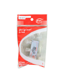 Splitter Coaxial 1 A 3 Vías EVL 5 A 2400 MHZ
