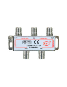 Splitter Coaxial 1 A 4 Vías...