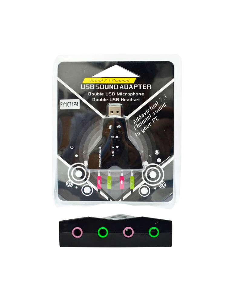 Tarjeta De Sonido USB Dual 7.1