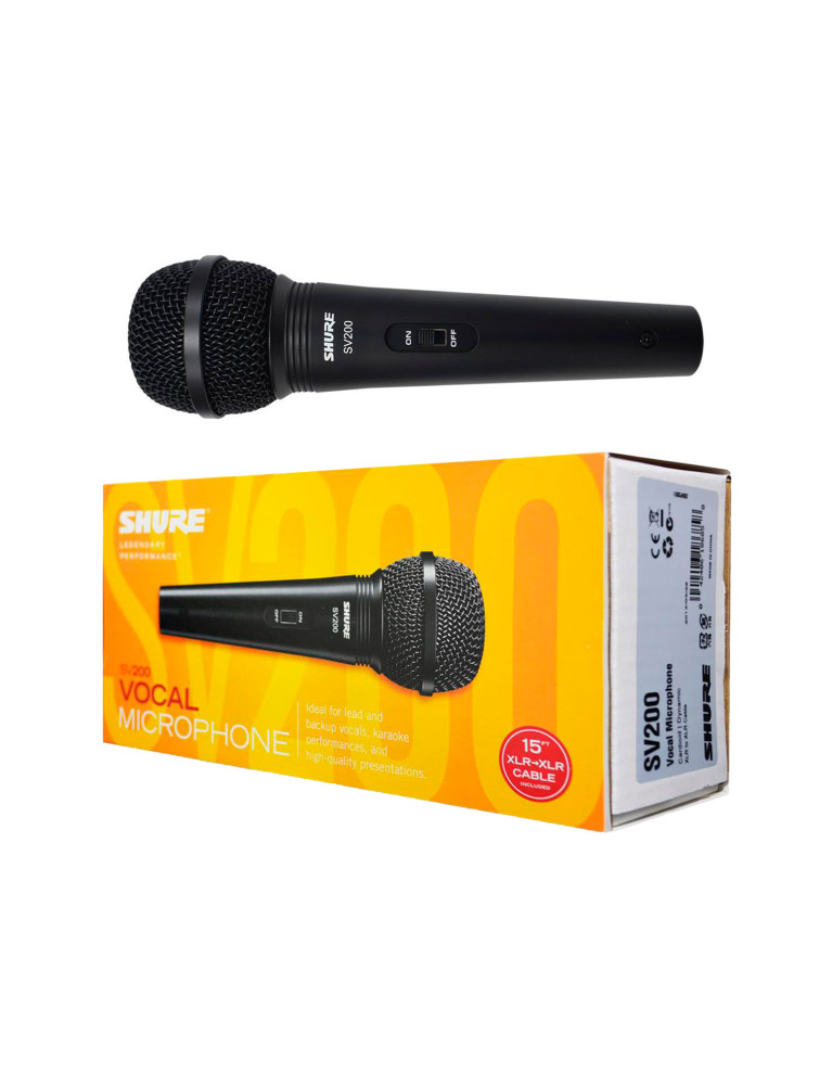 Micrófono SHURE SV200 Con Cable Profesional