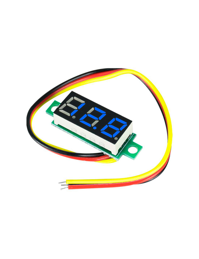 Modulo Voltímetro Digital DC 4.5V A 30.0V Azul MOD-DC3-BL
