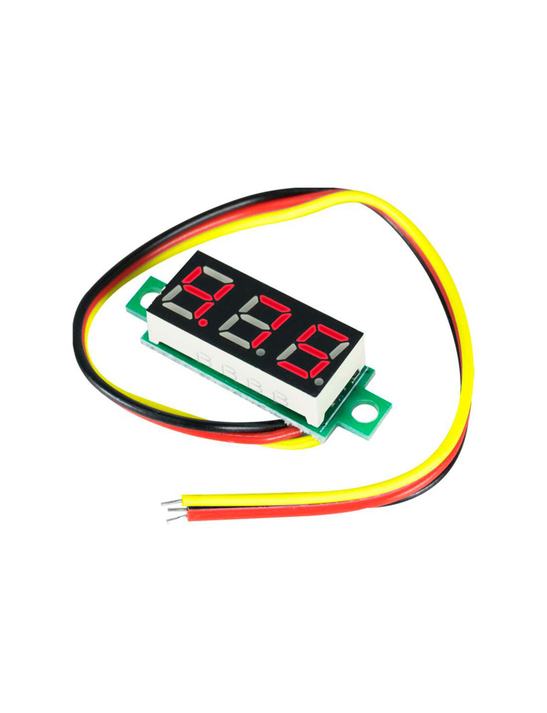 Modulo Voltímetro Digital DC 4.5V A 30.0V Rojo MOD-DC3-RD
