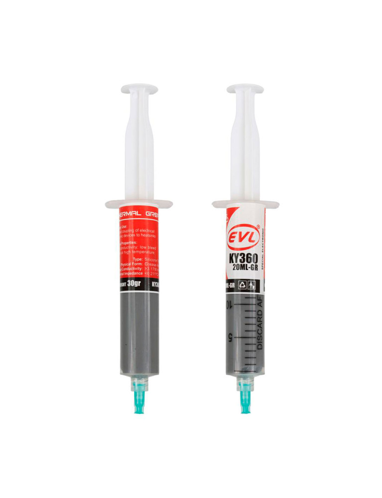 Pasta Termica 20ML EVL En Jeringa Gris