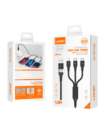 Cable USB 3 En 1 LDNIO LC97UC 1.2MT 100W