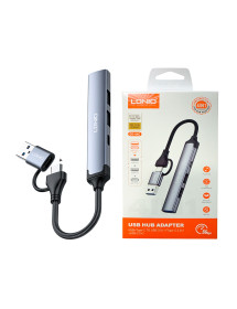 Hub Usb Tipo C Con OTG 4...