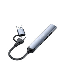 Hub Usb Tipo C Con OTG 4 puertos 4 en 1 LDNIO DS-64C