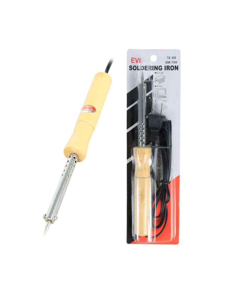 Cautín De Madera 30W EVL TS-030