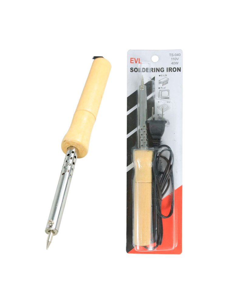 Cautín De Madera 40W EVL TS-040