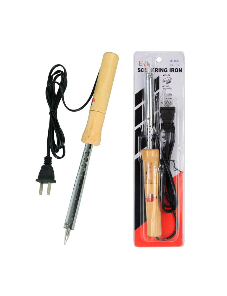 Cautín De Madera 80W EVL TS-080