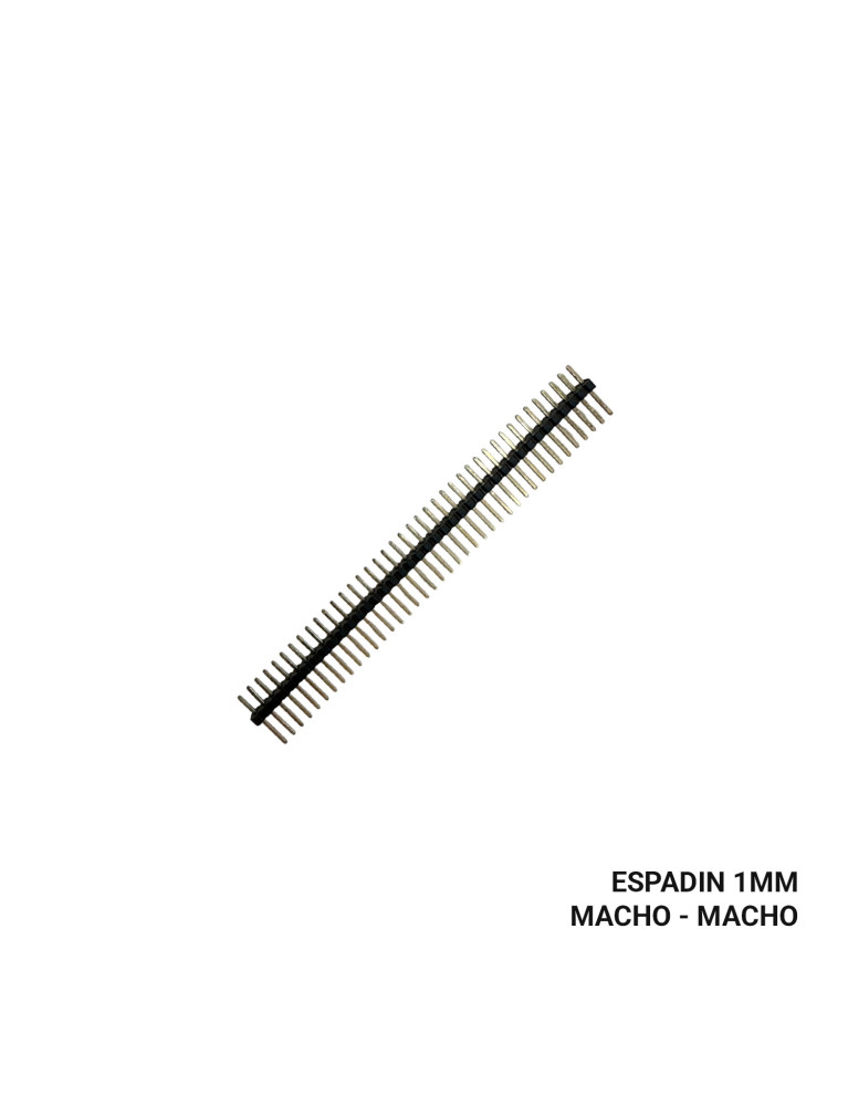Espadín Macho A Macho 40 Pines 1mm