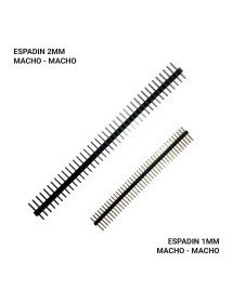 Espadín Macho A Macho 40 Pines 1mm