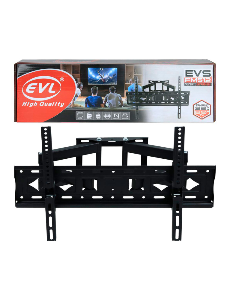 Soporte Giratorio Doble Brazo 32 A 80 Pulgadas EVS FM512