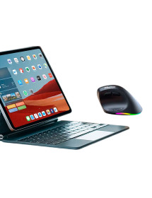 Mouse Ergonómico Inalámbrico y Bluetooth Meetion BTM010R Negro