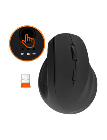Mouse Ergonómico Inalámbrico y Bluetooth Meetion BTM010R Negro