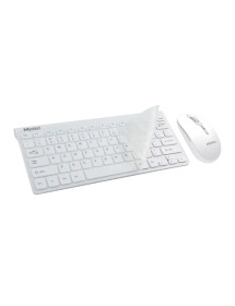 Teclado y Mouse Inalambrico Blanco Mini4000 Meetion
