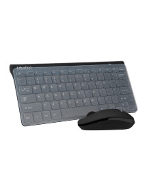 Teclado y Mouse Inalambrico Negro Mini4000 Meetion