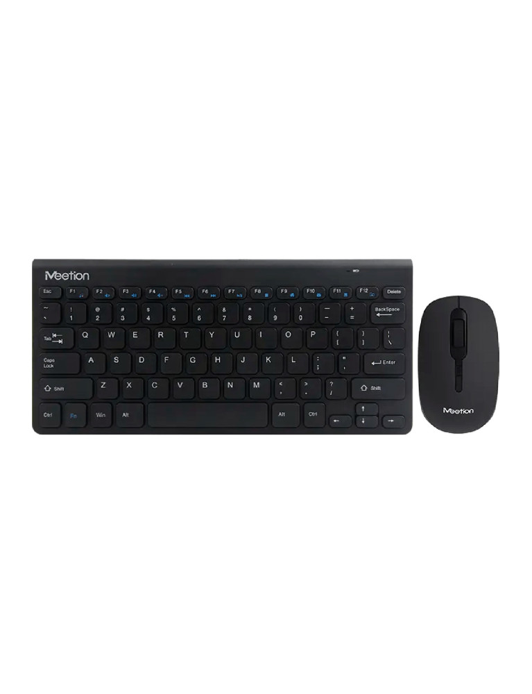Teclado y Mouse Inalambrico Negro Mini4000 Meetion