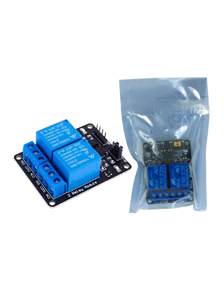 Módulo Relay X2 Universal Para Arduino 5V DC 10 AMP