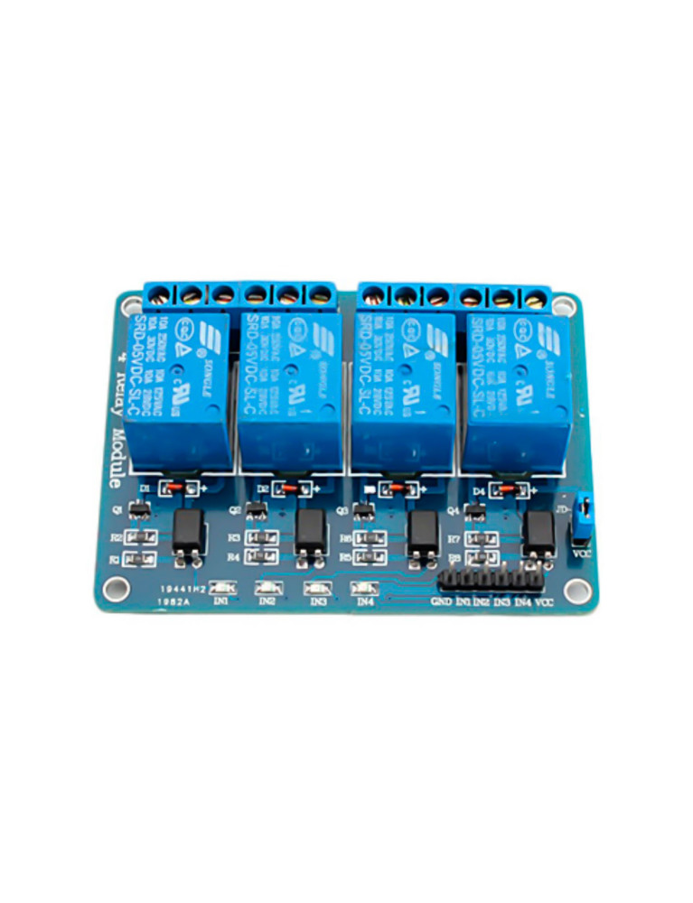 Módulo Relay X4 Universal Para Arduino 5V DC 10 AMP