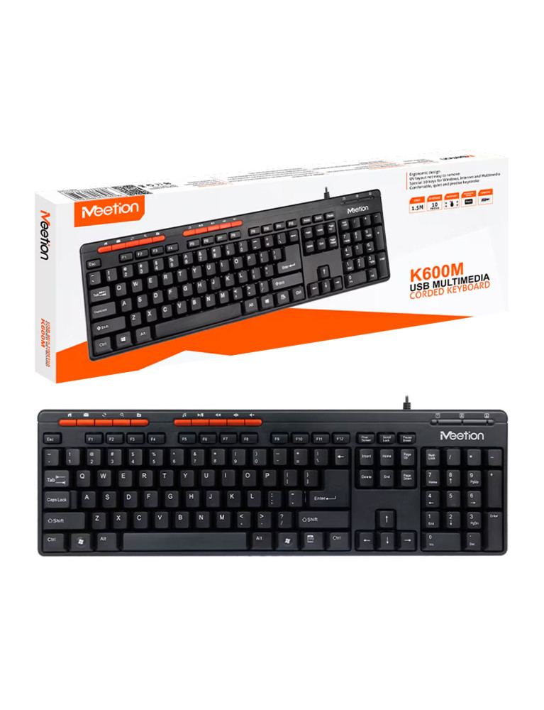 Teclado USB Meetion K600M