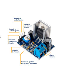 Módulo Amplificador De Audio 6 A 12 V 18 Watts TDA2030