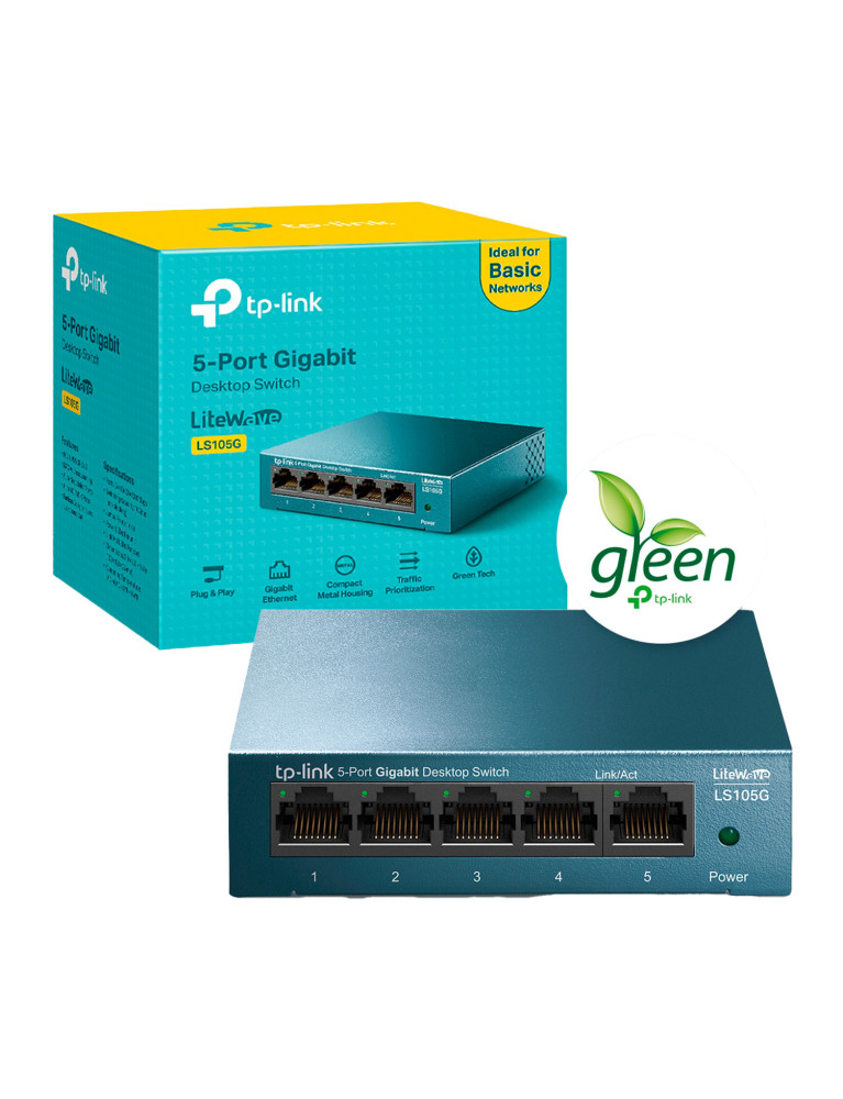 Switch de Red 5 Puertos tp-link LS105G
