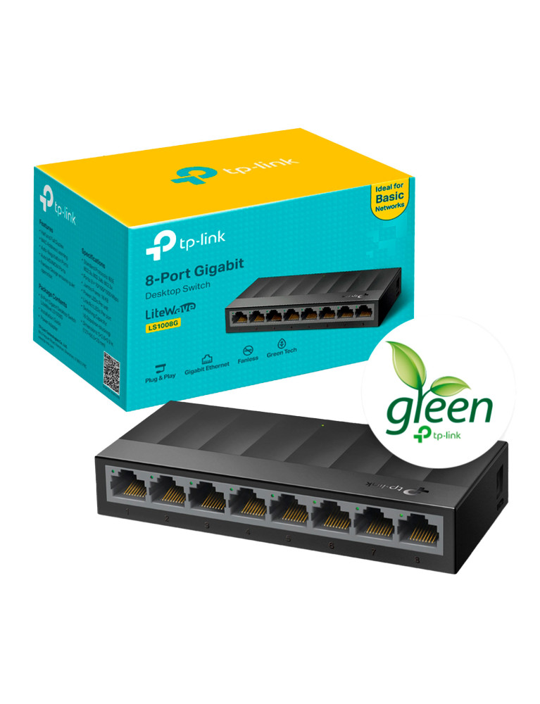 Switch de Red 8 Puertos tp-link LS1008G