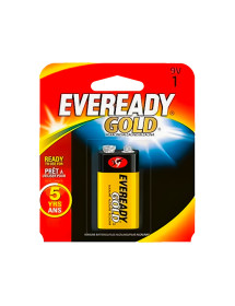 Pila 9V Alcalina Eveready Gold