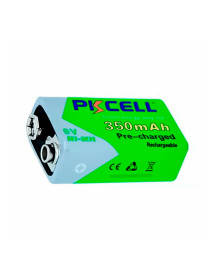 Batería 9V Recargable PKCELL 350mAh