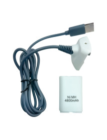 BaterÍa Recargable Para Xbox 360 Blanco