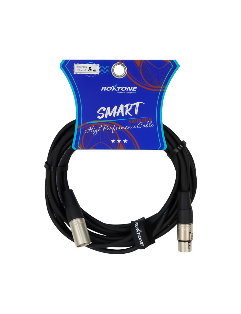 Cable Para Micrófono Canon Macho Y Canon Hembra 5MT Roxtone